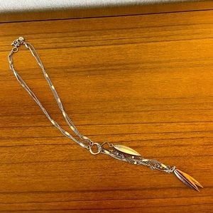 Silver mutli-chain pendant necklace